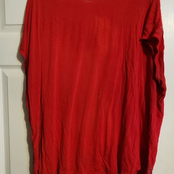 Women's red beaded top 2x - Picture 4 of 4
